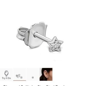 Maria Tash Star Diamond Earrings